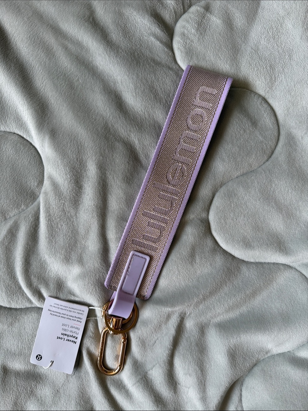 Lululemon Never Lost Keychain